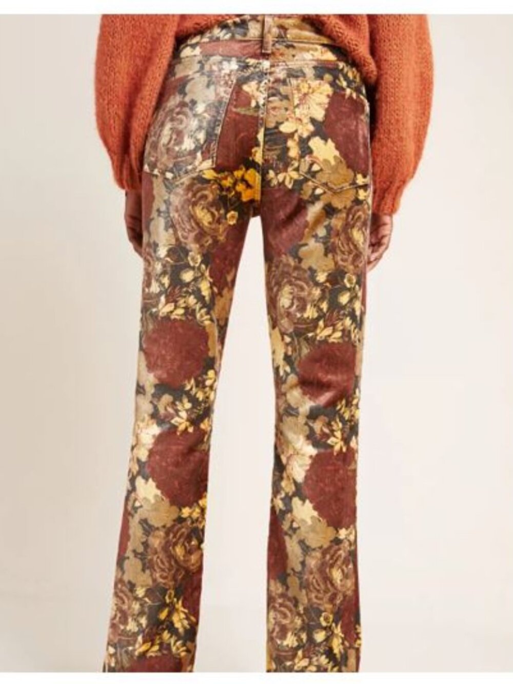 Agolde Nico Ultra High-Rise Velvet in Super Bloom Bootcut Jeans – Size 28 - NWOT - Picture 2 of 11
